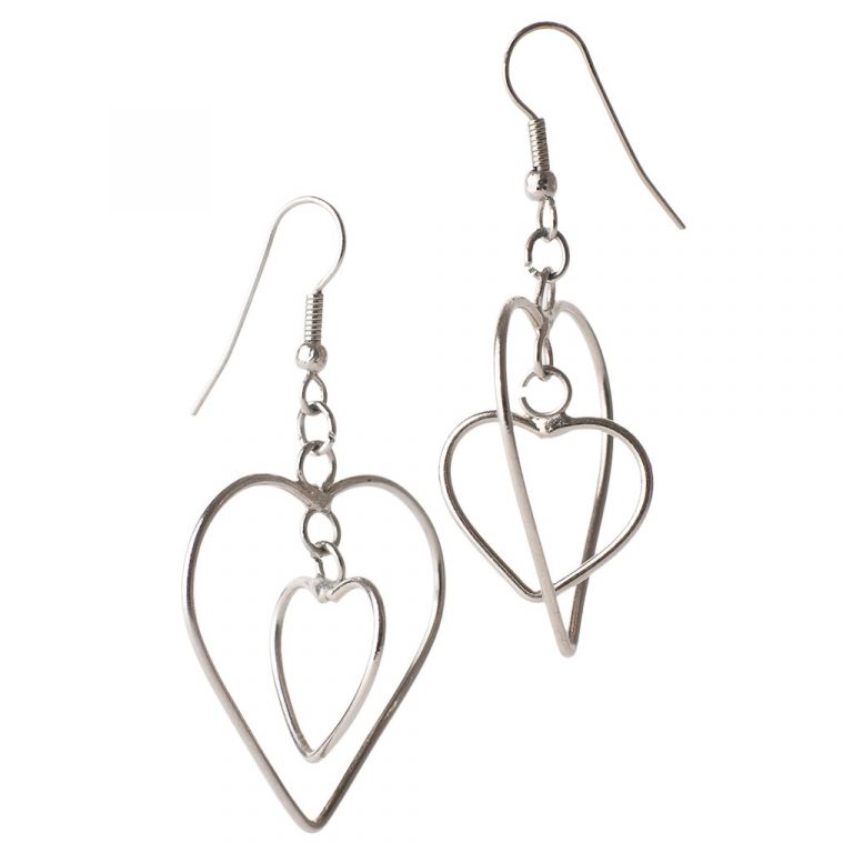 Metal Heart Earrings - Shopify