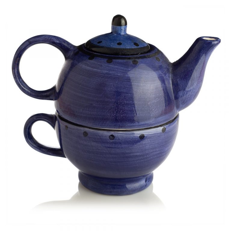 Blue composite teapot - E-commerce